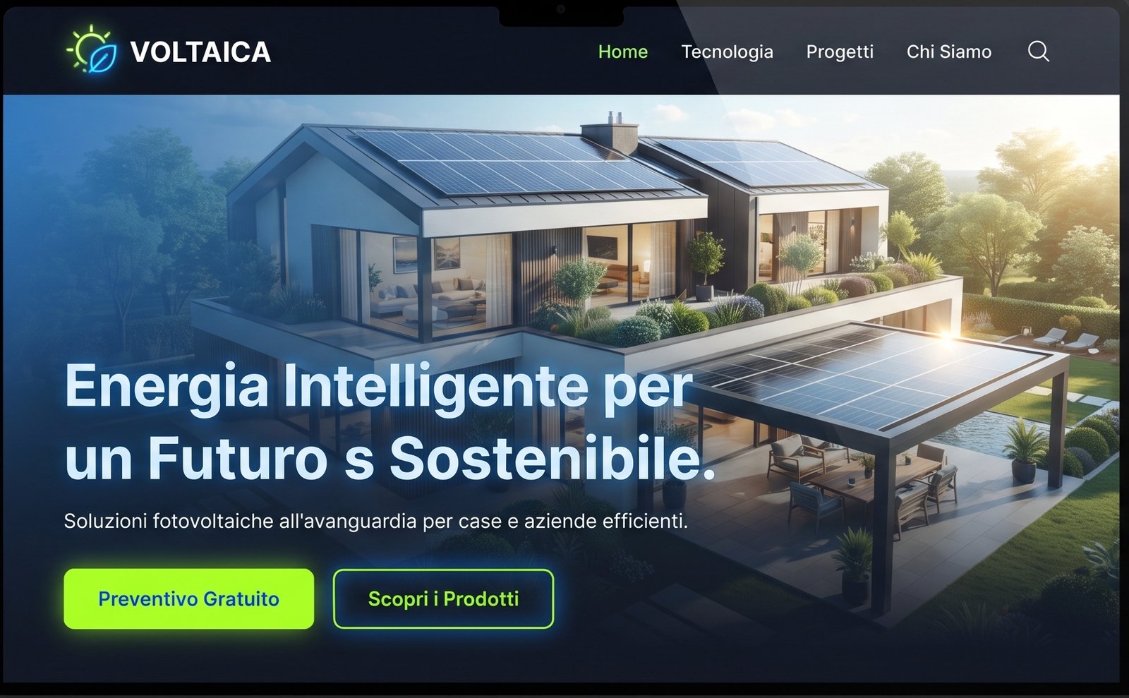 Sito Web Fotovoltaico e Soluzioni Green
